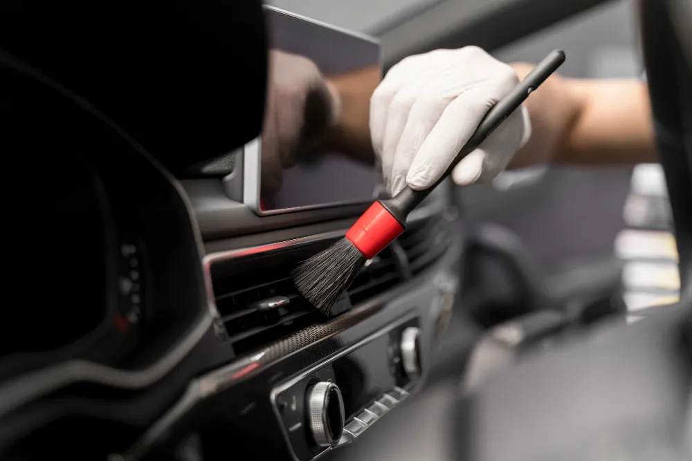 Professional interior car detailing and cabin cleaning in Dubai